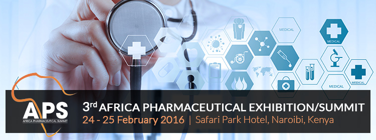 Africa Pharmaceutical Exhibition/Summit 2016 |  24th to 25th February 2016 at Safari Park Hotel, Naroibi, Kenya.
