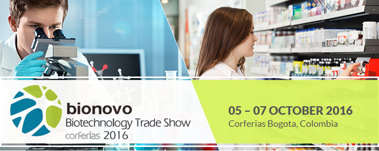 Bionova, Biotechnology Trade Show 2016 | 05 – 07 October 2016 at Corferias, Bogota, Colombia