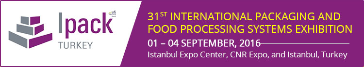 31st IPACK 2016 | 01 – 04 September, 2016 at Istanbul Expo Center, CNR Expo, and Istanbul, Turkey 