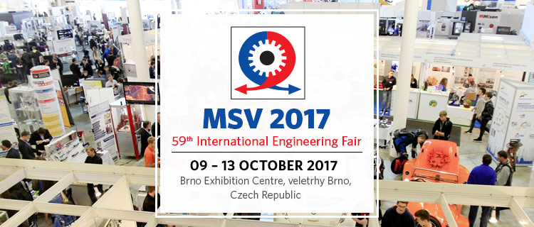 MSV 2017| 09 – 13 October 2017 at the Brno Exhibition Centre, veletrhy Brno, Czech Republic