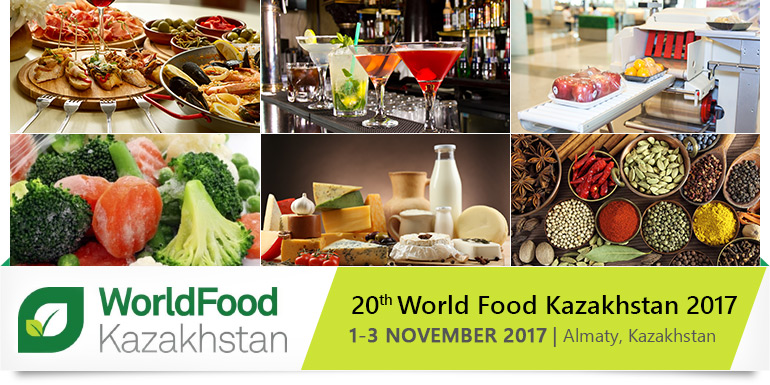 World Food Kazakhstan 2017 | 1-3 Nov 2017 at Almaty, Kazakhstan